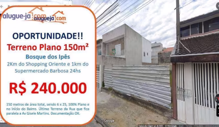 Terreno à venda no Bosque dos Ipês - São José dos Campos/SP com 150 m²
