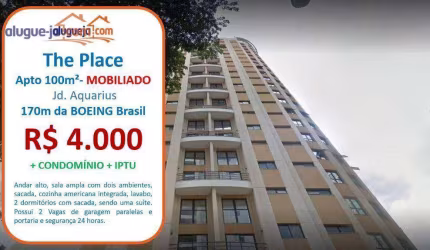 Apartamento com 2 dormitórios para alugar, 100 m² por R$ 5.271,44/mês - Jardim Aquarius - São José dos Campos/SP