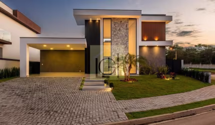 Imóvel exclusivo: Casa de luxo em condomínio no Portal dos Bandeirantes, Salto-SP - 3 quartos, 3 suítes, 2 salas, 2 banheiros, 4 vagas - 230m².