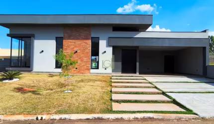 Linda casa térrea à venda em Condomínio em Itu-SP - 3 Quartos, 3 Suítes, 2 Salas e 284m² de Área
