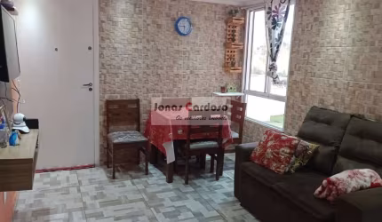 Apartamento à venda em Jundiapeba, Mogi das Cruzes-SP: 2 quartos, 1 sala, 1 banheiro e 1 vaga de garagem.