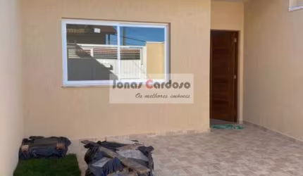 Casa térrea nova à venda na Vila São Paulo em Mogi das Cruzes. Com 2 quartos, 1 suíte, 2 banheiros, 1 vaga de garagem, 69,67 m² de construção.