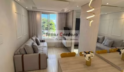 Apartamento à venda no Cond. Ideal Cores, no bairro César de Souza: 2 quartos, sala, 1 vaga garagem. Por R$: 265 mil - Mogi das Cruzes-SP