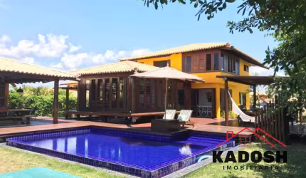 Casa de luxo  para venda em condomínio na Costa do Sauípe: 4 quartos, 4 suítes, 1 sala, 6 banheiros e 1.400,00m² de área. Venha conferir!