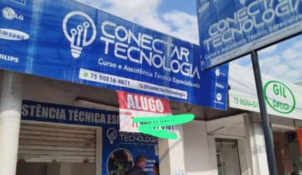 Oportunidade imperdível: Ponto Comercial para Locação no Centro de Feira de Santana-BA, 50m², 1 Sala e 1 Banheiro!