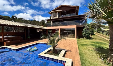 Casa em condomínio fechado com 5 quartos à venda na Rua dos Fazendeiros, 188, Balneário Água Limpa, Nova Lima por R$ 1.650.000