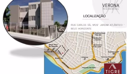 Apartamento com 1 quarto à venda na Rua Carlos Sá, 26, Jardim Atlântico, Belo Horizonte por R$ 310.000