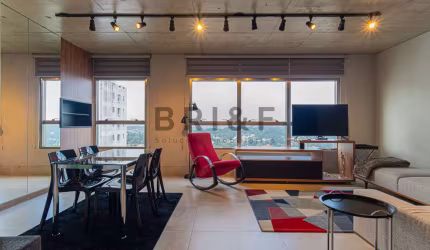 Apartamento Mobiliacom 1 dormitório 1 vaga para locação no Alto da Boa Vista 200m do metrô