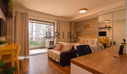 APARTAMENTO PARA LOCAÇÃO NO BROOKLIN - HABITARTE VERDE 43 M², 1 DORM, 1 VAGA MOBILIADO - SÃO PAULO