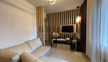 FLAT A VENDA E LOCAÇÃO 34 M² COM 1 VAGA TOTALMENTE MOBILIADO PRÓXIMO A BERRINI NO BROKLIN