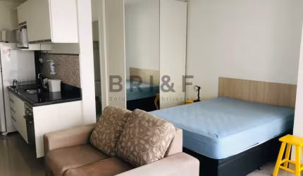 Apartamento para alugar, tipo studio - mobiliado, 1 vaga - Brooklin