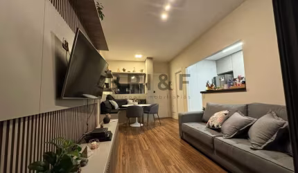 Apartamento mobiliado para alugar - 78m² - 2 dom. (1 suíte) - Chácara Santo Antônio