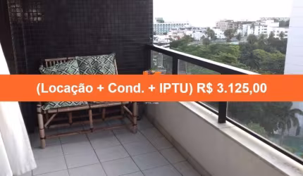 Apartamento de 1 quarto em Ondina para Locação, Salvador-BA! 2 banheiros, 1 vaga de garagem e 48,00 m² de conforto.