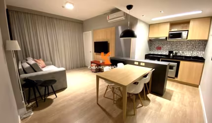 2 Suítes  - 64 m² - Varanda - Mobiliado - 1 Vaga de Garagem