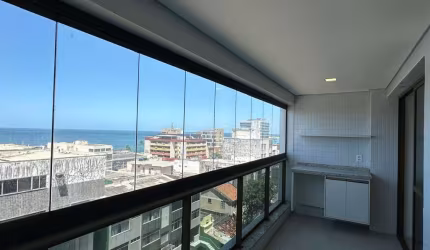 1 Quarto e Sala -  48 m² - Armários - Varanda - Vista Mar - 1 Vaga de Garagem