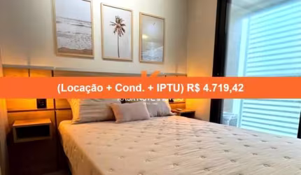 Apartamento para locação de alto padrão na Barra, Salvador-BA: 1 quarto, 1 sala, 1 banheiro, 1 vaga de garagem!
