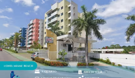 Residencial Miami Beach - Residencial Miami Beach 3 QTS sendo 1 Suíte com 98M²