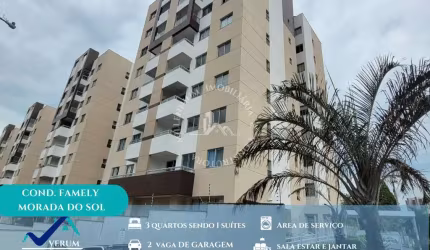 Cond. Family Morada do Sol - Condomínio Family Morada do Sol com 3 Qts sendo 1 suíte 76 M²