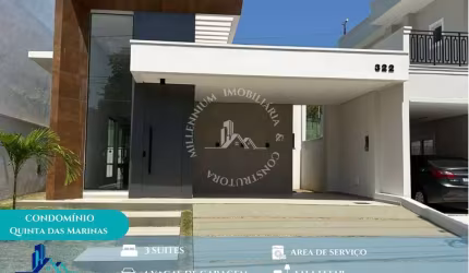 Cond. Quinta das Marinas - Condomínio Quinta das Marinas C/ 3 Qts  130M²