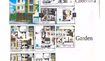 Cobertura com 3 dormitórios à venda, 155 m² por R$ 878.000 - Vila Euclides - São Bernardo do Campo/SP