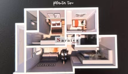 Apartamento com 2 dormitórios à venda, 67 m² por R$ 642.000 - Jardim Hollywood - São Bernardo do Campo/SP