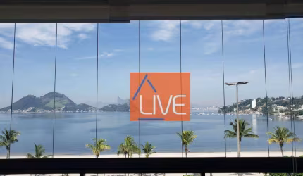 LIVE VENDE: Lindo Loft com 1 quarto, varanda, vaga, vista mar,  50 m² por R$ 720.000 - São Francisco - Niterói/RJ