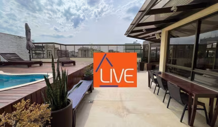 LIVE VENDE: Linda Cobertura 4 quartos, 2 suítes, vaga, 313m²