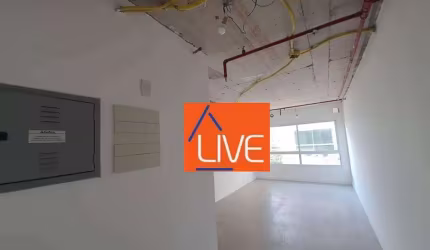 LIVE VENDE: Ótima sala com 1 banheiro, 1 vaga, 26,11m²