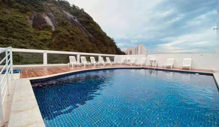 Apartamento à venda com 2 dormitórios com suíte, lazer completo no Marapé em Santos.