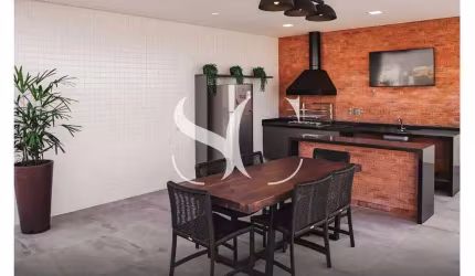 Vende-se apartamento com 01 dormitório suíte com lavabo e varanda no bairro de Aparecida em Santos.