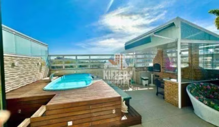 Cobertura LINEAR no Ingá  3 Quartos Planejados, Piscina, Churrasqueira, Energia Solar e Vista Livre | 3 Vagas na Escritura.