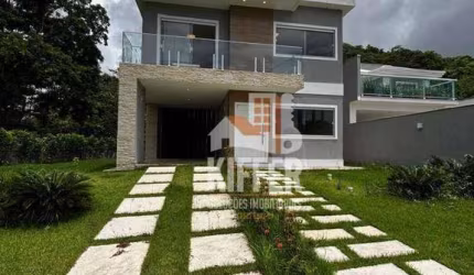Casa com 3 quartos para alugar, 164 m² por R$ 6.600/mês - Cajueiros (Itaipuaçu) - Maricá/RJ