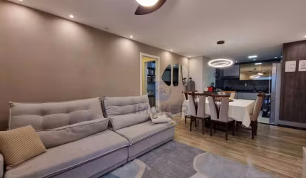 Apartamento no Quinta do Imperador, Suzano/SP; 3 quartos (1 suíte); 2 vagas; mobiliado