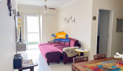 Apartamento à venda na quadra da praia no Centro de Bertioga-SP: 2 Quartos, 1 Suíte, 1 Sala, 2 Banheiros, 2 Vagas de Garagem - Centro, 73m²