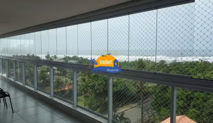 Apartamento à venda em Bertioga-SP, Maitinga: Vista frontal para o mar, 3 quartos, 1 suíte, 2 salas, 2 vagas. Venha conferir!