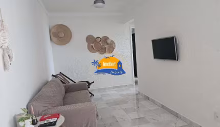 Apartamento à venda em Bertioga- SP, 300 metros da praia: 2 quartos (sendo 1 suíte), 1 vaga de garagem