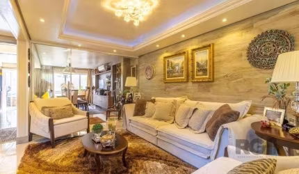 Excelente casa alto padrão na Zona Norte de Porto Alegre! São 280,95m² de área construída, todo reformado, com living para 3 ambientes amplos, estar íntimo, jardim de inverno com iluminação natural, s