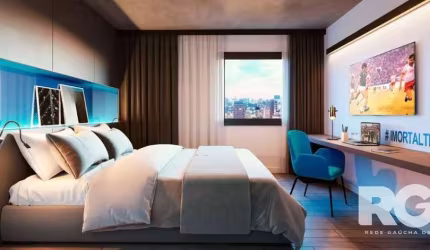 Vende quarto de hotel  de 19,80m². RADISSON MOINHOS 1903 &lt;BR&gt;&lt;BR&gt;Aproveite essa oportunidade única de adquirir um quarto inteiro, no Hotel Park Plaza 1903, Grêmio, no charmoso bairro Moinh