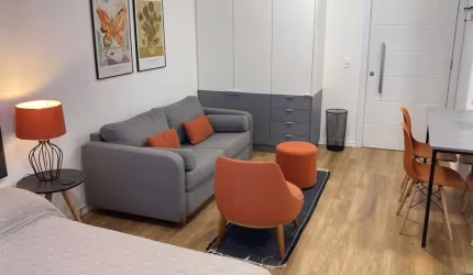 Apartamento Garden, 1 quarto,  todo mobiliado, próximo a Redenção bem arejado e iluminado.
