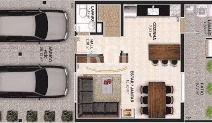 Casa Condominio para Venda - 133.92m², 4 dormitórios, sendo 2 suites, 2 vagas - Tristeza