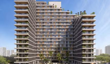 Apartamento tipo Studio na planta com 1 quarto, 1 banheiro e 1 vaga em torres.