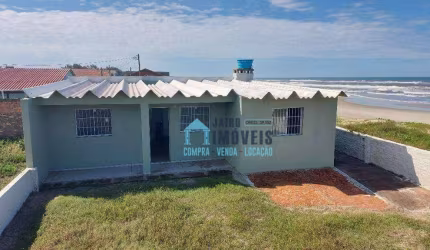 Linda casa na beira mar, APTA FINANCIAMENTO BANCÁRIO, com 2 dormitórios à venda por R$ 195.000 - Centro - Balneário Pinhal