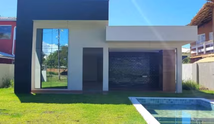 BELÍSSIMA CASA NOVA 4 QUARTOS 2 SUÍTES VARANDA QUIOSQUE GOURMET PISCINA VENDA BARRAJACUÍPE
