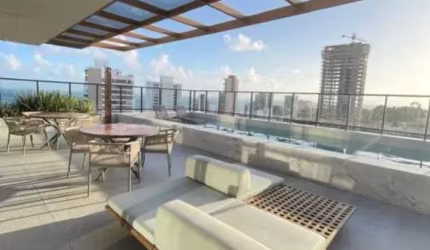 APARTAMENTO QUARTO  BANHEIRO  GARAGEM PISCINA ACADEMIA ROOFTOP NOVO NA BARRA!
