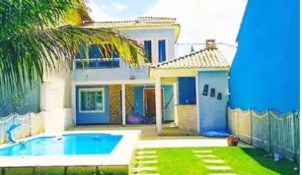 Casa com 3 suítes , Área gourmet com piscina em Cabo Frio Unamar