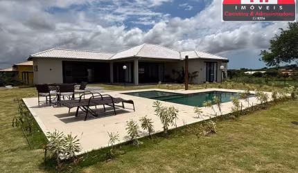 Maravilhosa Chácara de Luxo - Condomínio Rural Fazenda da Praia -  Permuta