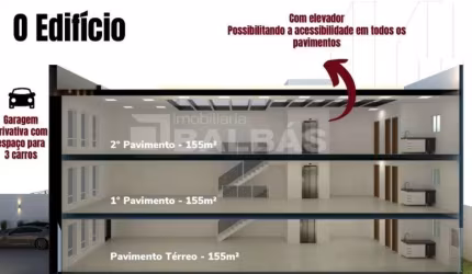 PRÉDIO COMERCIAL NOVO - 3 PAVIMENTOS -