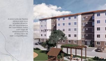Apartamento com 2 dormitórios à venda, 43 m² no Arco Íris - Pelotas/RS