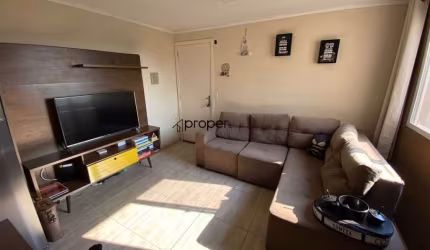 Apartamento com cozinha planejada, 2 dormitórios com móveis planejados de 43 m²