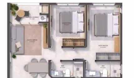 Apartamento com 2 quartos à venda na Avenida Prefeito Waldemar Vieira, 961, Saco dos Limões, Florianópolis, 66 m2 por R$ 849.500